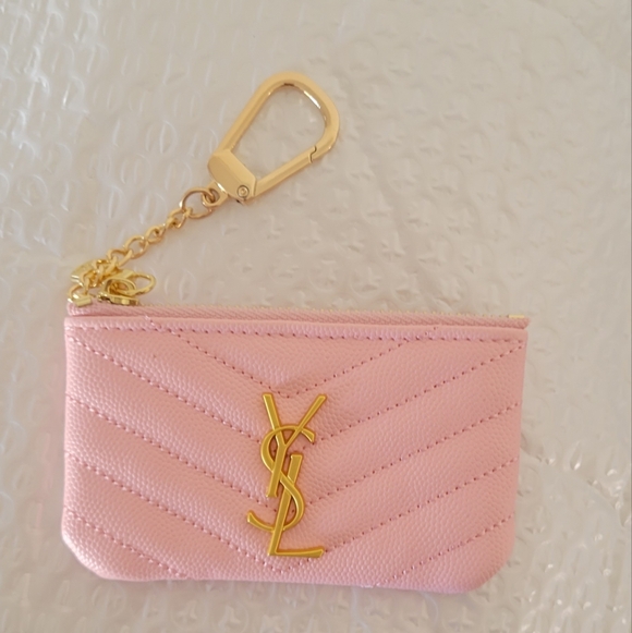 Fashion Black Quilted Card Holder with  Key Pouch - Picture 2 of 4